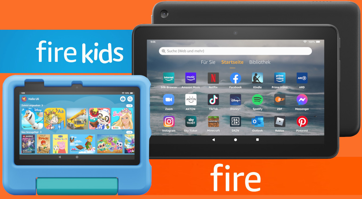Amazon Fire 7 und Fire 7 Kids Die beliebten Tablets sind jetzt noch