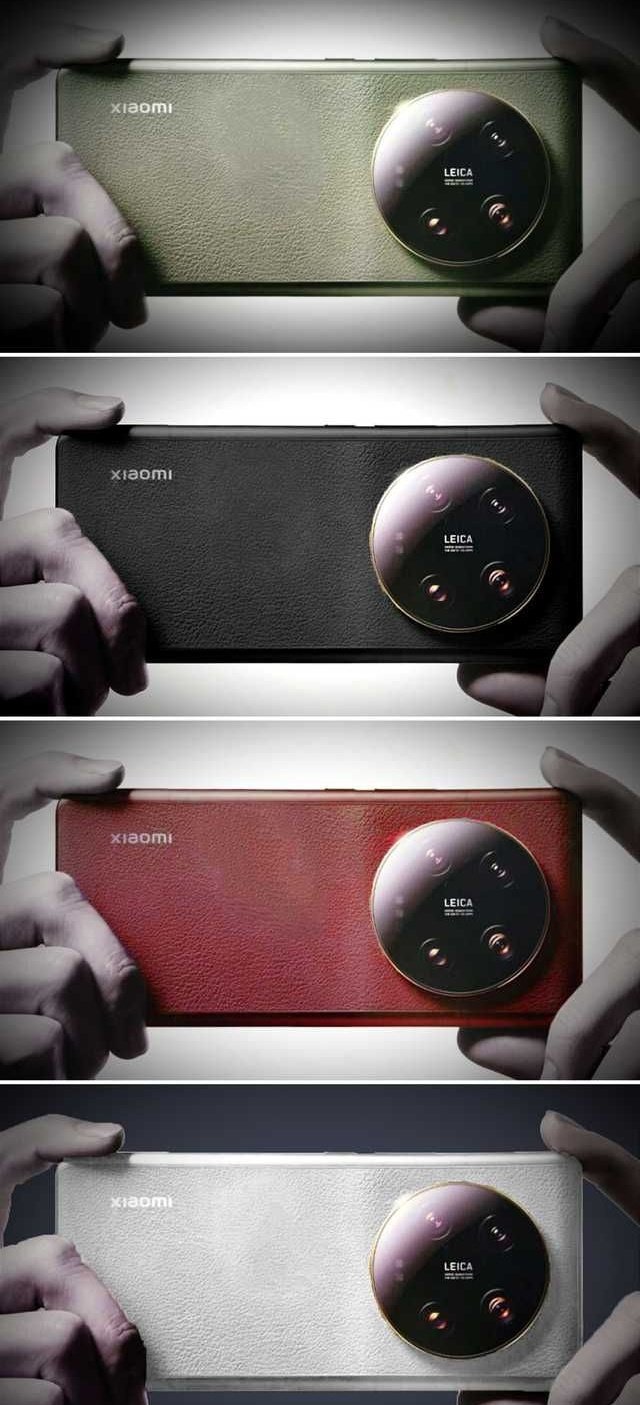Gerüchteweise soll das Xiaomi 13 Ultra in den Farben Weiß, Schwarz, Grün und Rot erhältlich sein. (Bild: Weibo, inoffiziell)