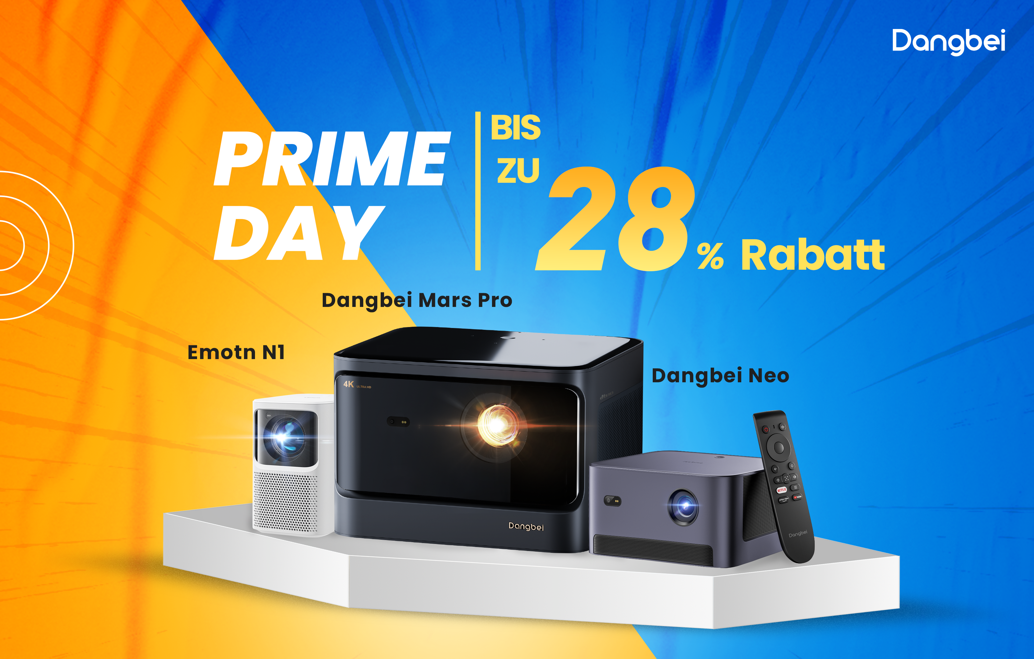 Projektory ze zniżką Prime Day: Dangbei i Emotn obniżają ceny, na przykład projektor b- 4K Mars Pro za 500 € taniej