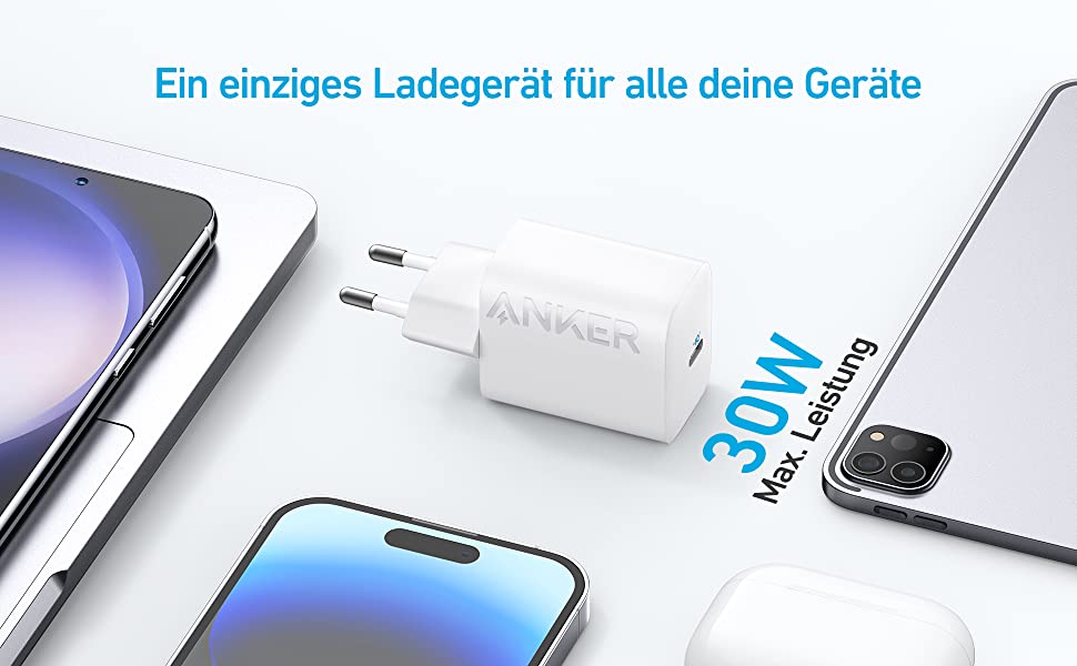 Anker 312: Neues USB-C-Ladegerät mit 30 W startet im Handel, im Bundle  günstiger -  News