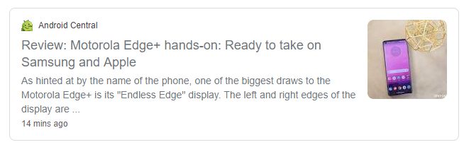 Eine Tech-Webseite hatte seinen "Hands-On-Test" zum Motorola Edge+ bereits kurzfristig online.