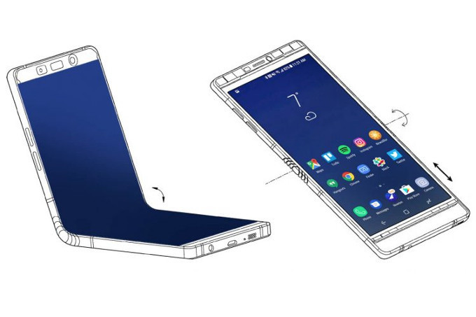 Auch das faltbare Galaxy X war Thema in den Gesprächen mit Samsung-Boss DJ Koh.