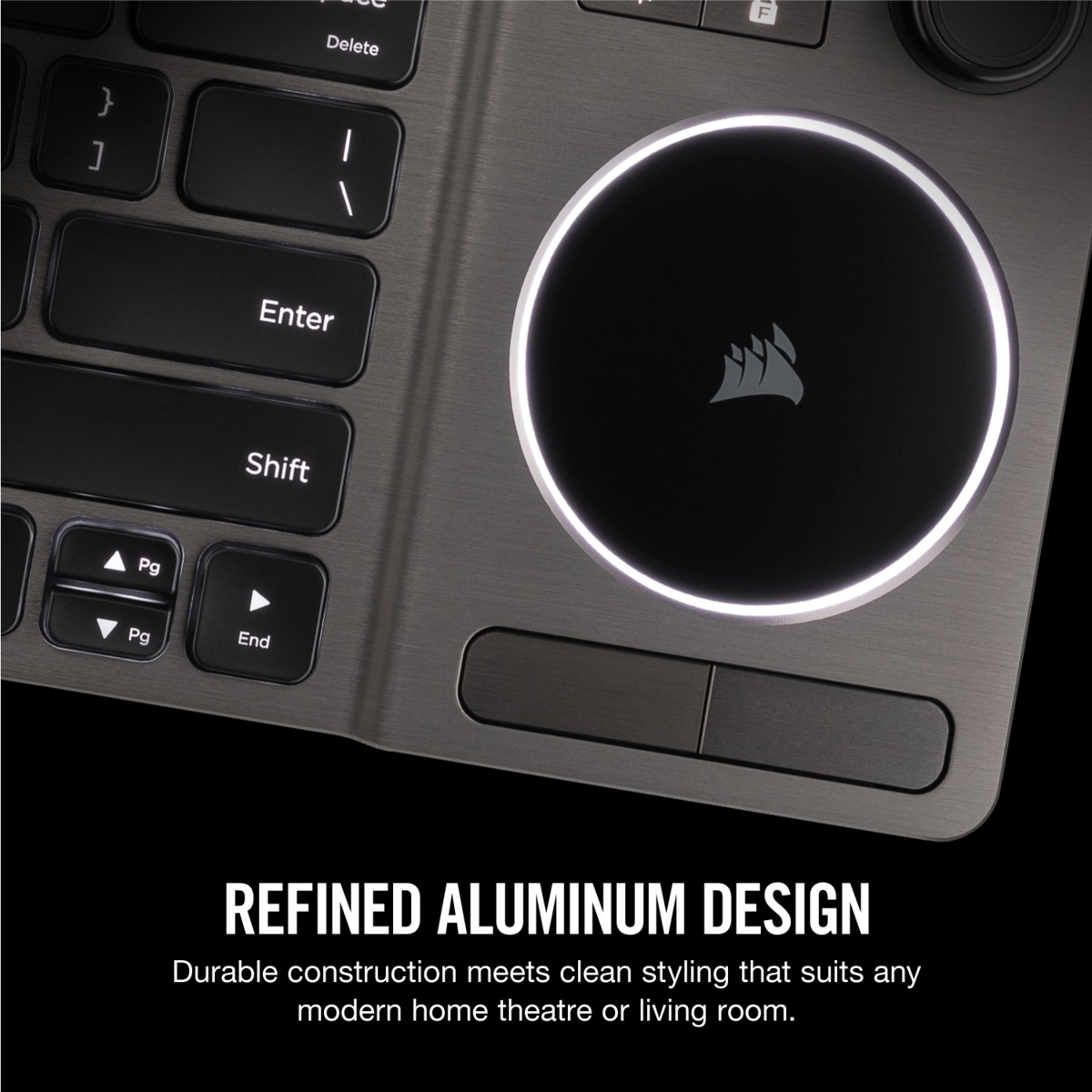 Corsair K83 Wireless Entertainment Keyboard mit Joystick und Touchpad