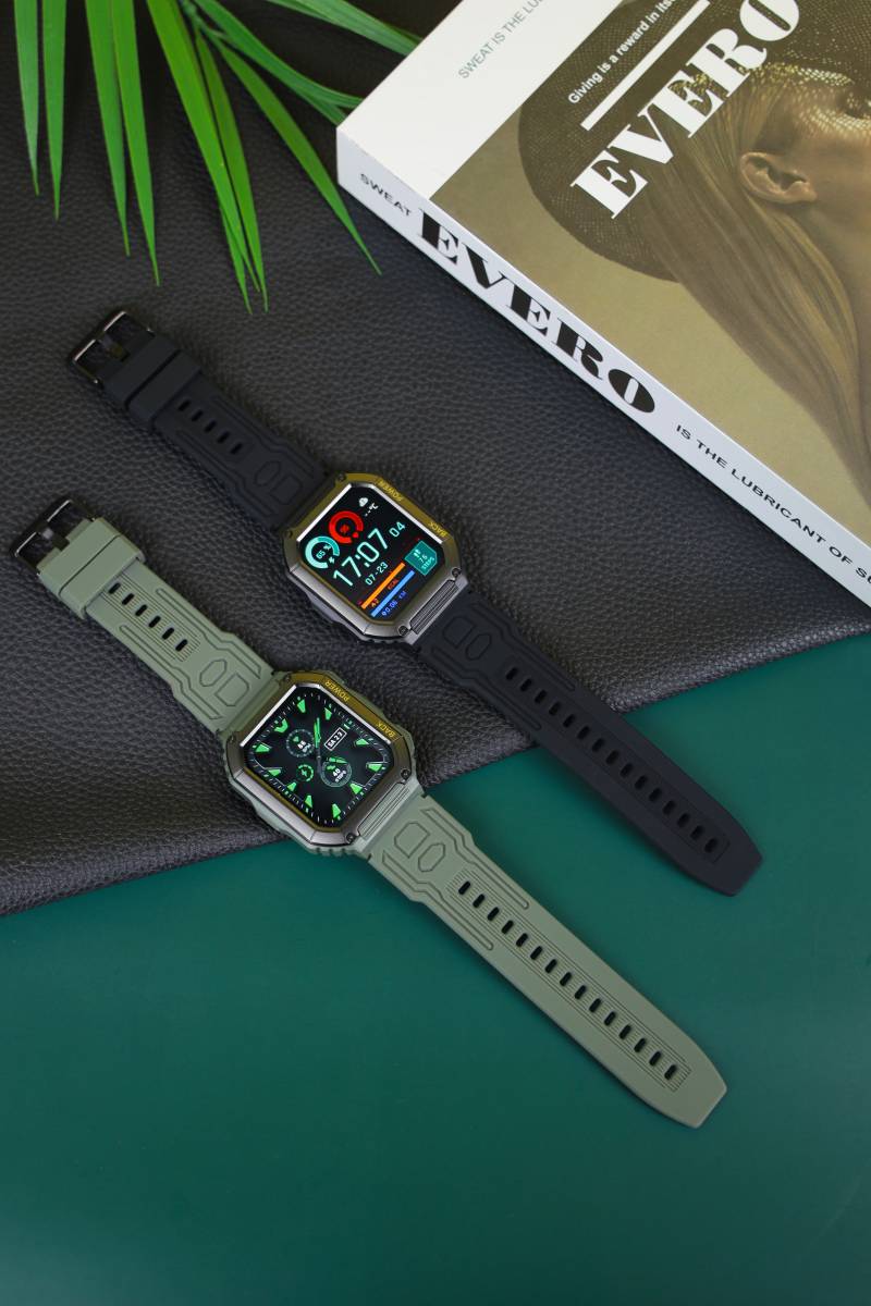 Neue Smartwatch KR06 mit auffälligem Design, großem Display, GPS und