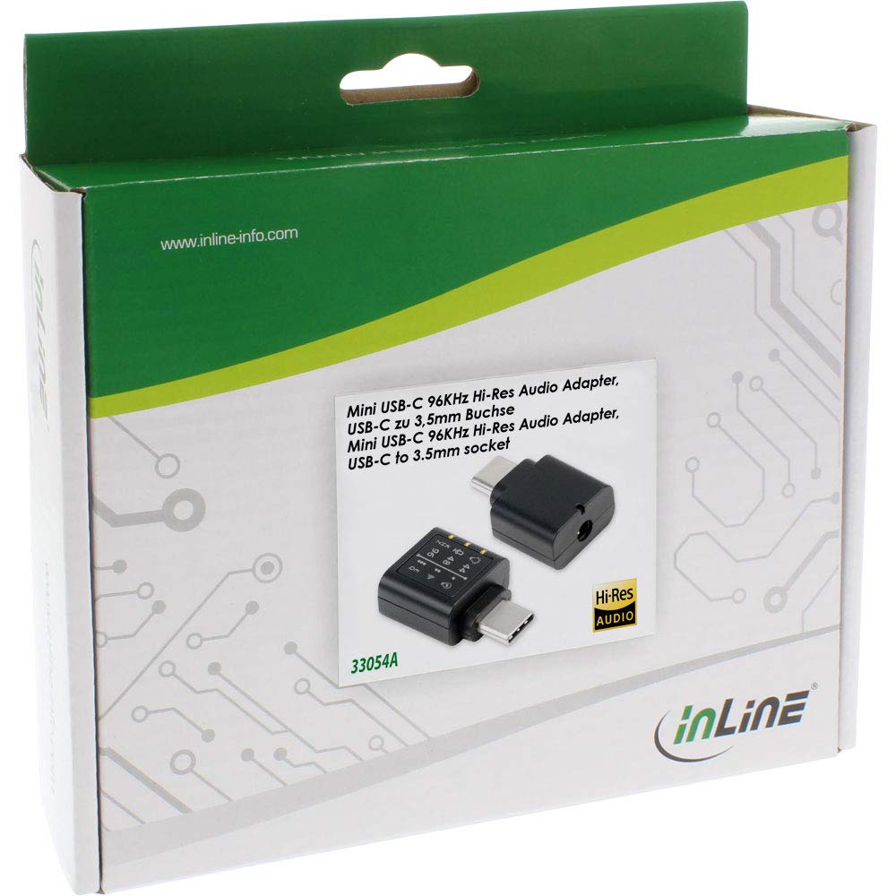InLine Mini USB-C 96 KHz Hi-Res Audio Adapter - Notebookcheck News