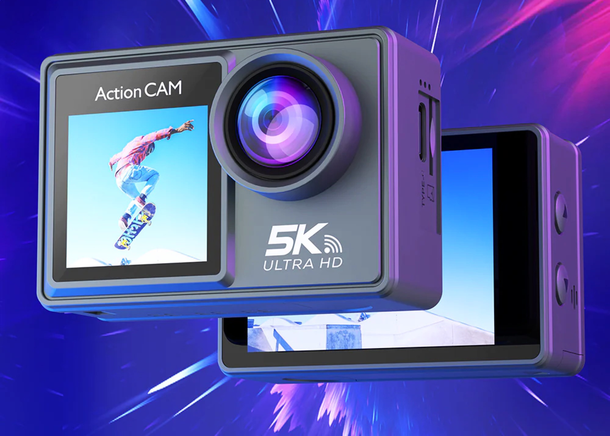 Pergear Action Cam startet für 78 Euro mit DualDisplay, 50 MP Sensor