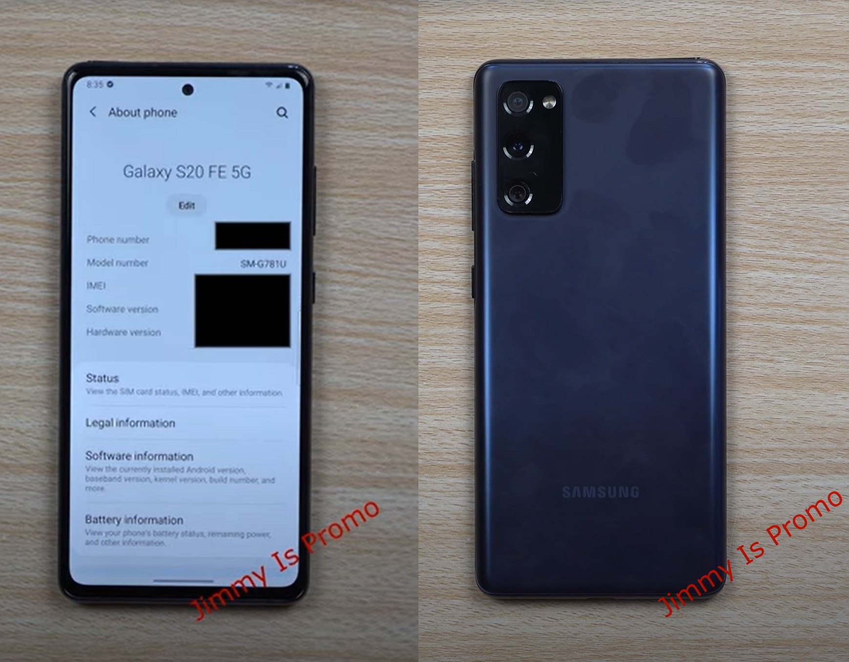 Samsung Galaxy S20 FE 5G Hands-On-Video vergleicht mit