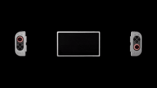 Die Konsole wird in eine Halterung reingesteckt