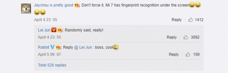 Der CEO von Xiaomi persönlich bestätigt ein wichtiges Feature zum Mi 7.