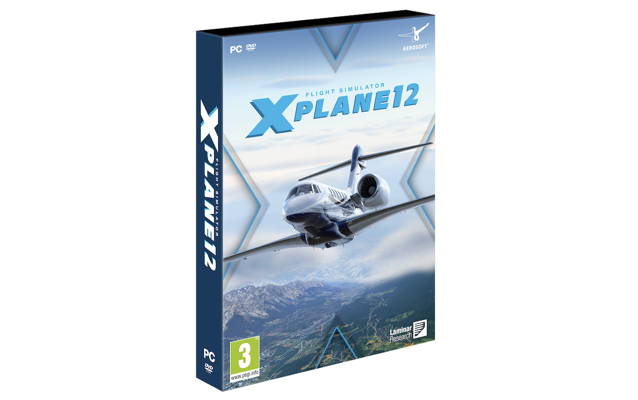 Offline capable: X-Plane Flight Simulator 12 is available as a box of ten DVDs