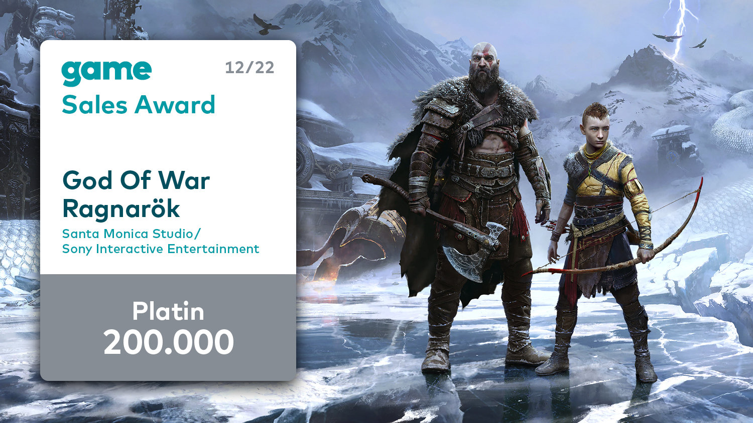 Game Sales Awards Dezember Sechs Spiele prämiert, Platin für God of