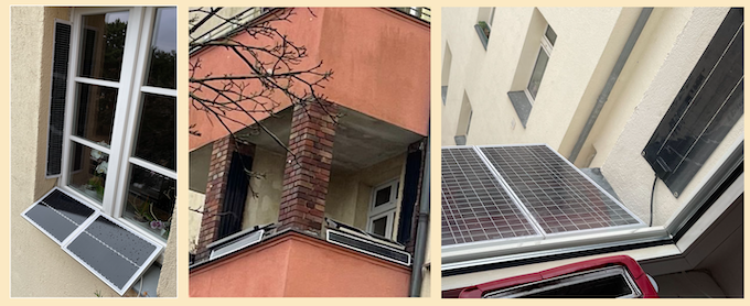 Fensterkraftwerk: Die Montage soll flexibel möglich sein