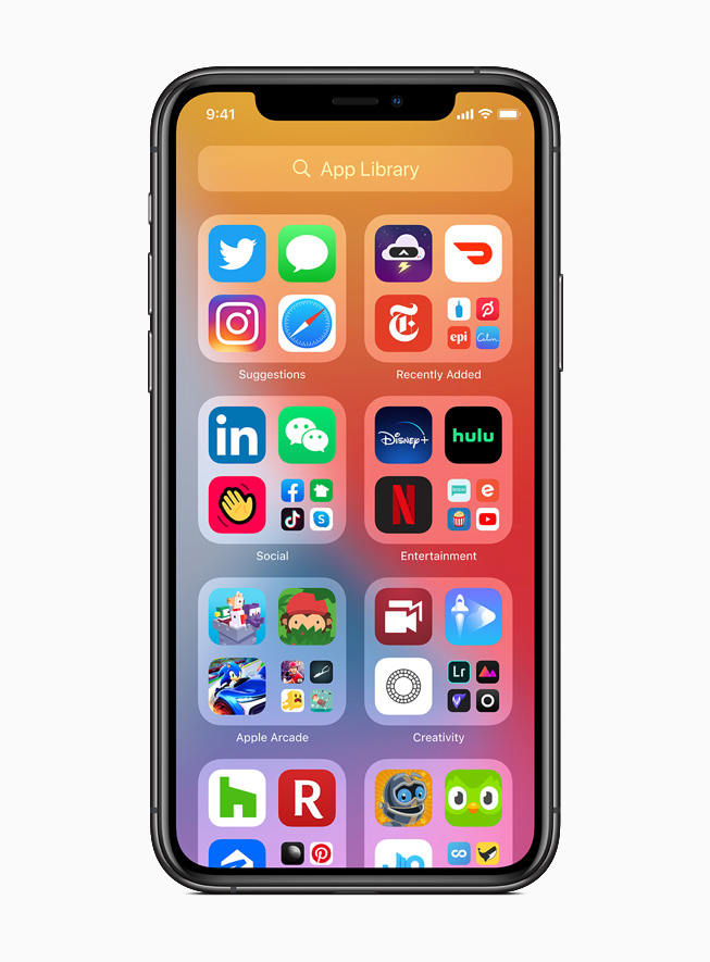 Die neue App Gallery von iOS 14 (Quelle: Apple)
