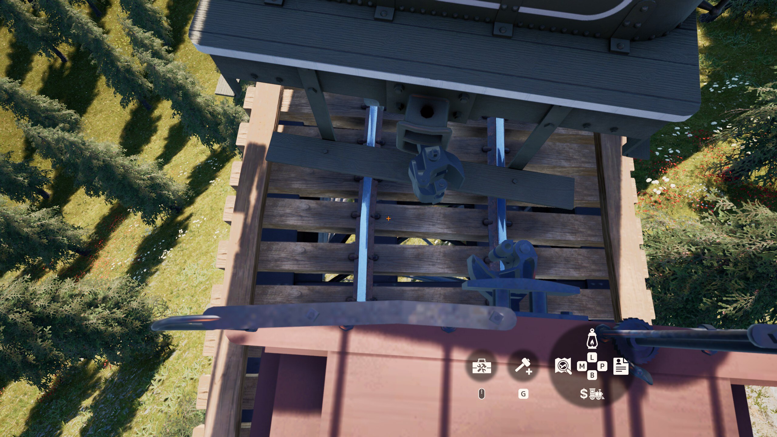 Diese beiden Waggons sind eigentlich gekuppelt. Rubberbanding versetzt sie bei der Fahrt. (Screenshot: Mithos)