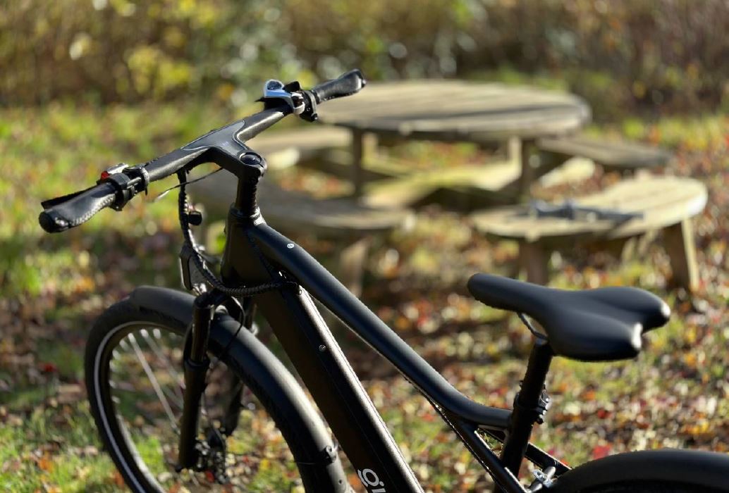 The new GIN X ebike with an integrated display has a long range and