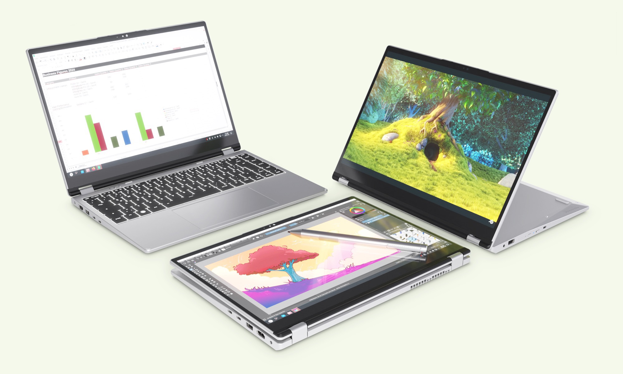 Das neueste Convertible von Tuxedo ist mit einem MPP 2.0 Stylus kompatibel. (Bildquelle: Tuxedo)