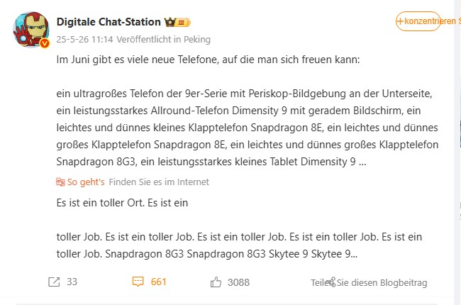 Bereits im Juni könnten neue Smartphones und ein Tablet von Xiaomi auf den Markt kommen (Quelle: Weibo).