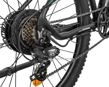 Eine Kettenschaltung ist vorhanden (Bildquelle: Grundig)