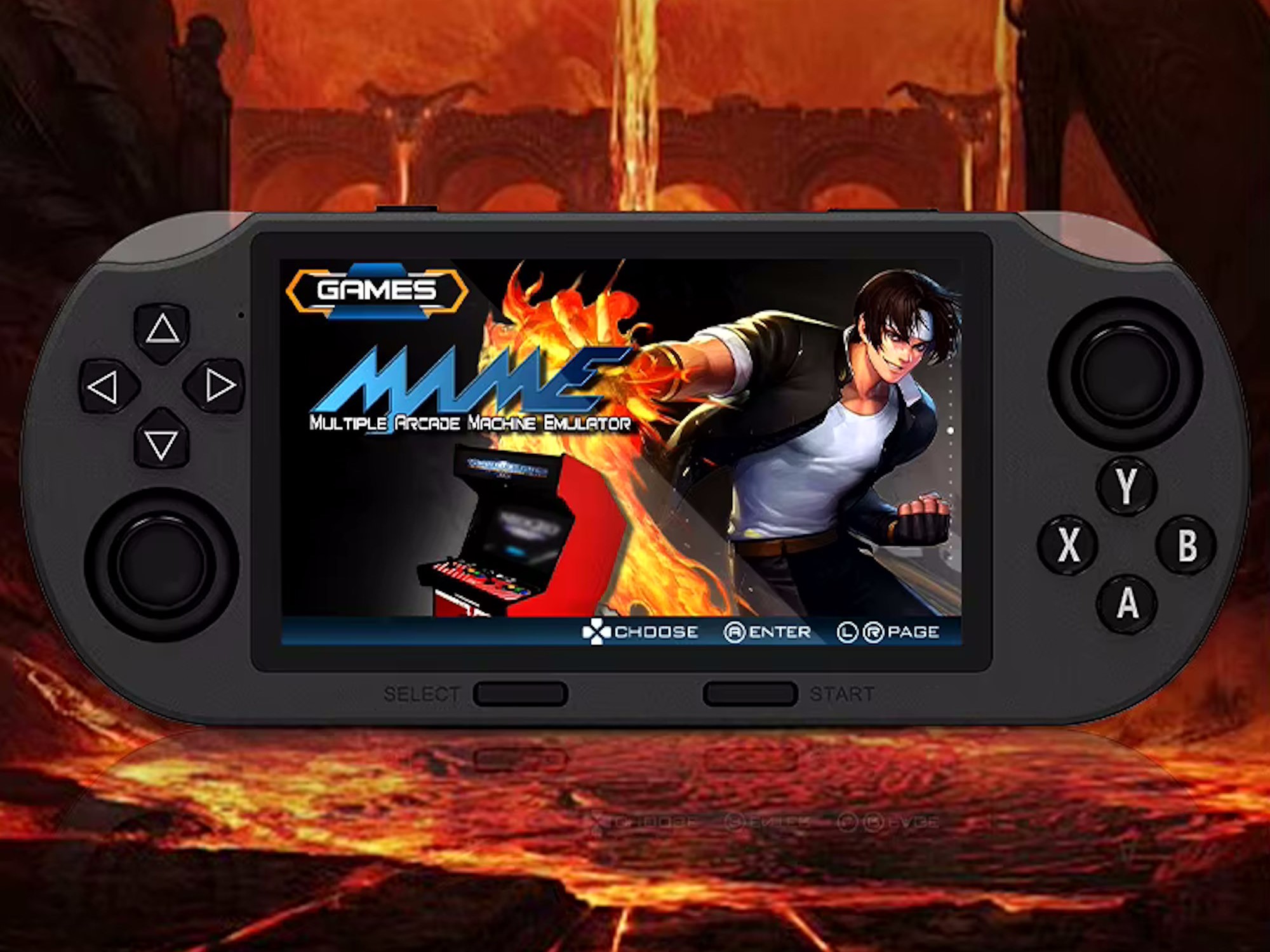 SF3000 Retro Game Handheld Console – 4.5 Inch Screen, 64GB, 20,000+ Games, Black
