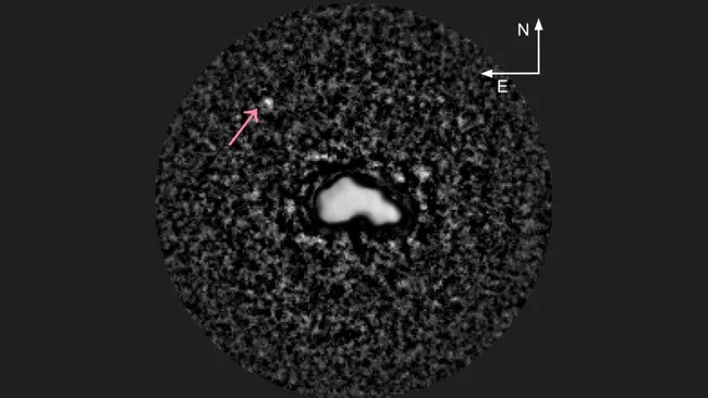 Im Bild: Der Asteroid 44 Nysa und sein Mond