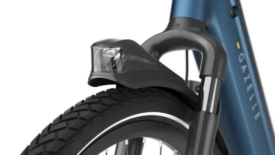 Der Scheinwerfer sieht ein wenig futuristisch aus (Bildquelle: Gazelle)