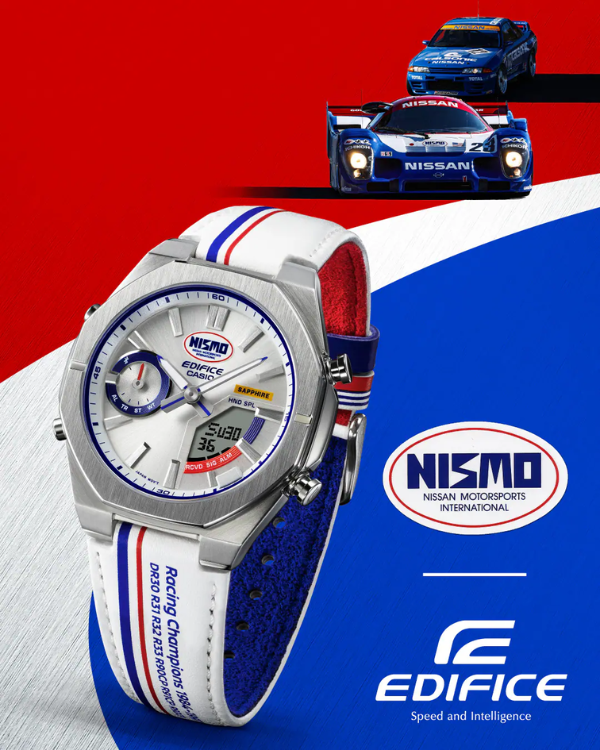 Die Casio Edifice x Nismo ECB-S10NIS-7A Uhr. (Bildquelle: Casio)