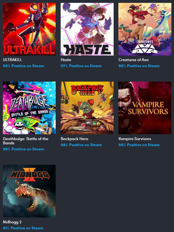 Alle Spiele, die im Decked Out Collection-Paket enthalten sind. (Bildquelle: Humble)