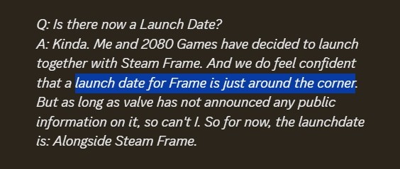 Steam Frame Update zum baldigen Release