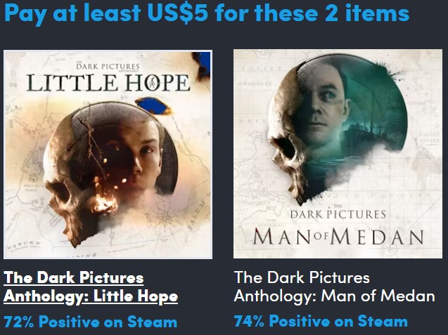 Die erste Stufe enthält diese 2 Spiel. (Bildquelle: Humble Bundle)