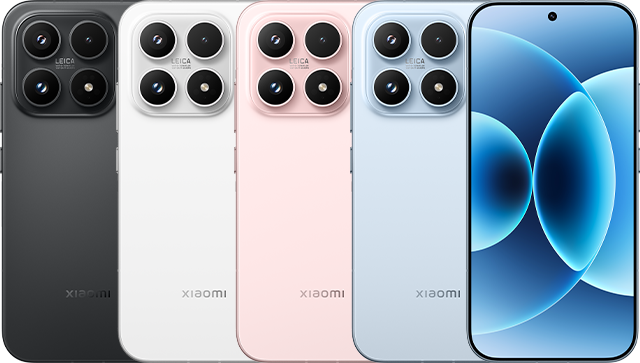 Die in China verfügbaren Xiaomi 17 Farboptionen. In Europa wird es wohl Schwarz, Blau und Grün.