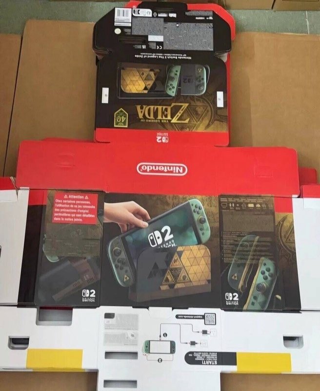 Zelda-themed Switch 2 console.