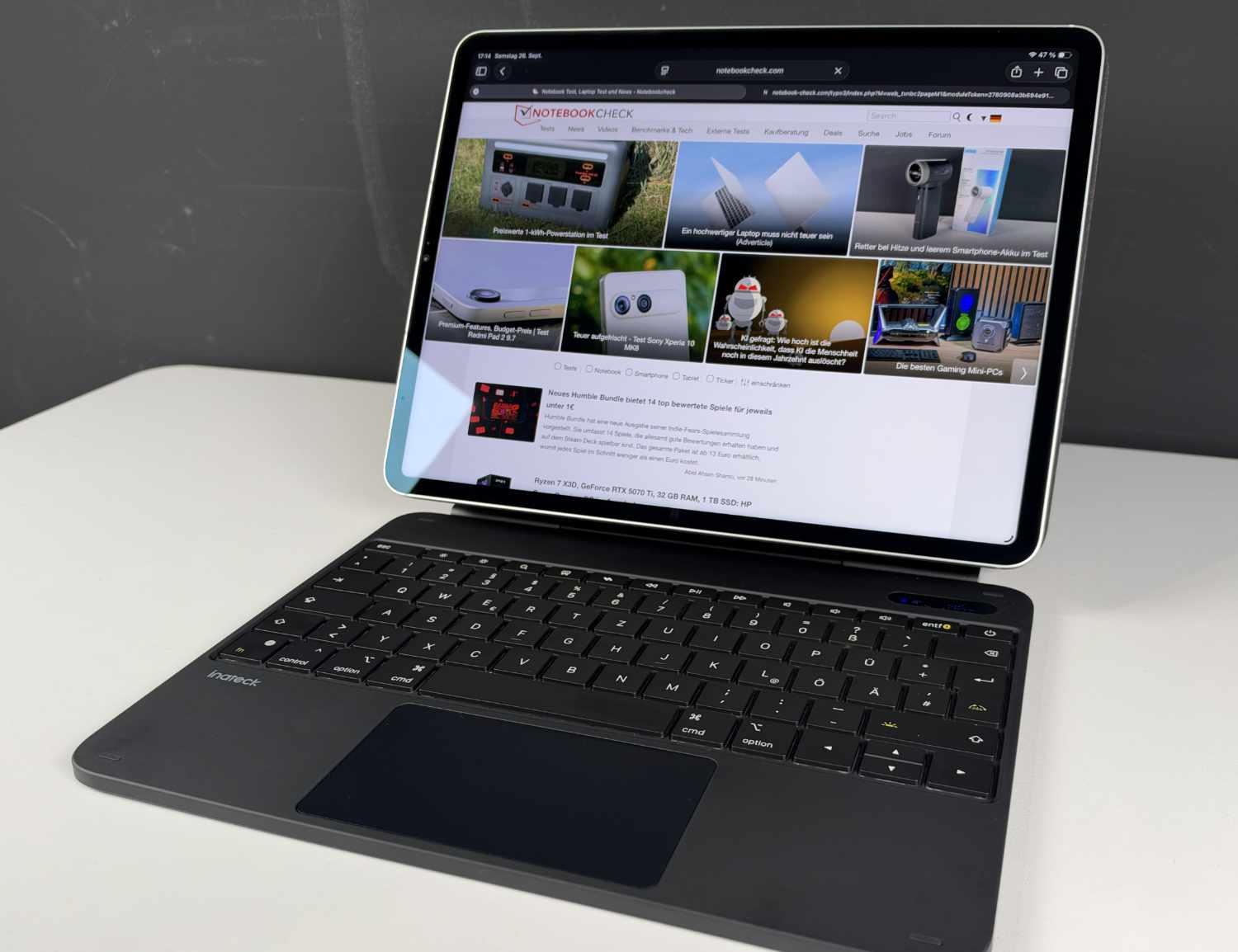 Verwandelt iPad zur Laptop-Alternative: Inateck NeoMagic Tastatur-Hülle im Praxis-Test