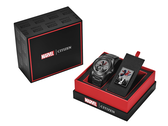 Die neue Citizen x Spider-Man-Kollaborationsuhr in ihrer speziellen Verpackung