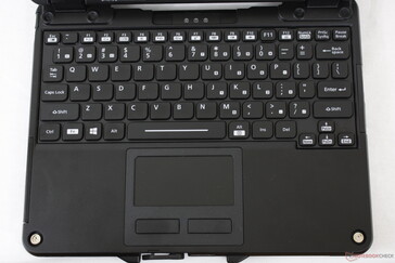 Die Tastatur hat eine Ein-Zonen-RGB-Hintergrundbeleuchtung. Alle Tasten und Symbole sind beleuchtet, wenn die Hintergrundbeleuchtung aktiv ist