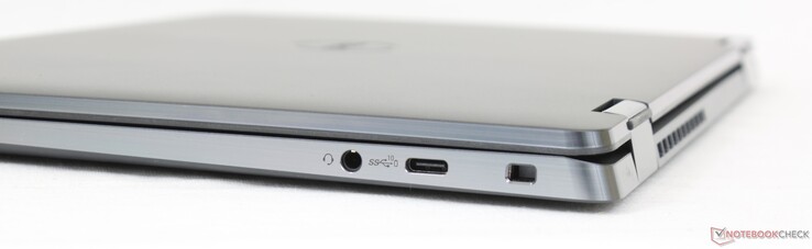 Rechts: 3,5-mm-Headset, USB-C 3.2 Gen. 2 mit DisplayPort + Power Delivery, Kensington