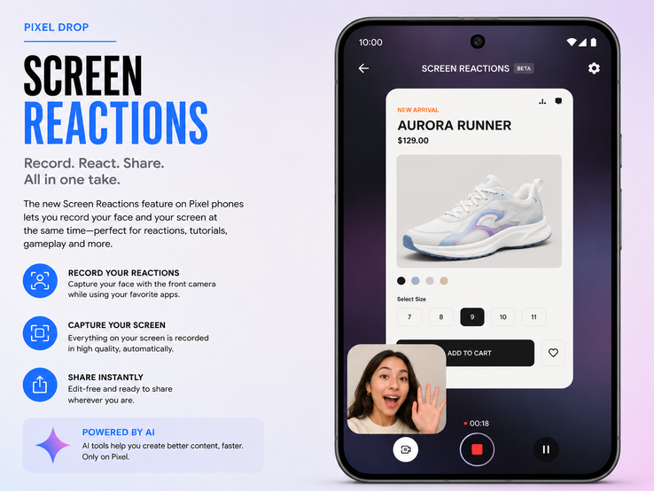 Screen Reactions sollen per Pixel Drop eingeführt werden
