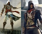 Edward Kenway aus Assassin's Creed Black Flag und Arno Dorian aus Assassin's Creed Unity.