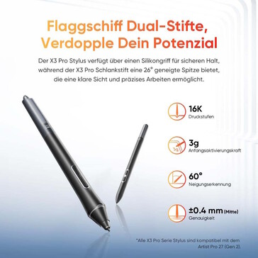 Ein Stift wird mitgeliefert