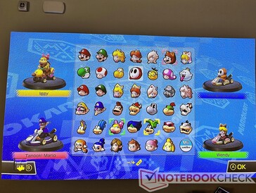 ... aber die Farben und der Kontrast kommen in dunkleren Umgebungen, z. B. am Abend, besonders gut zur Geltung.