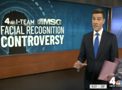Bericht über eine Gesichtserkennungskontroverse. (Bild: NBC New York)