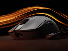 Die Gaming Mouse 2 kostet in China umgerechnet rund 44 Euro. Im Bild: Die kabellose Maus zusammen mit ihrem USB-Dongle.