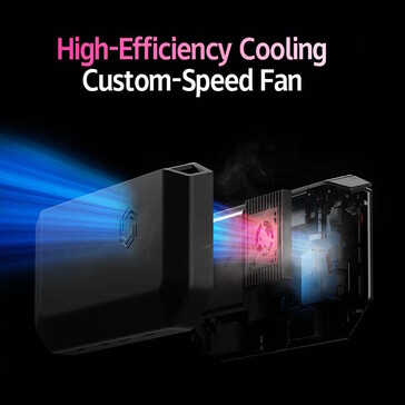 Der Lüfter kann auf bis zu 20.000 Umdrehungen in der Minute hochdrehen