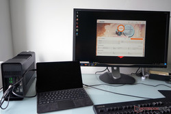 Per Thunderbolt 3 ist auch der Anschluss einer externen Grafikkarte möglich