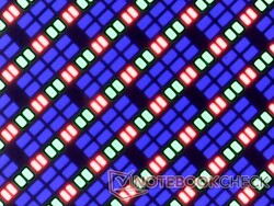 Scharfe RGB-Subpixel, glänzender Touchscreen