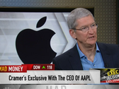 Der Apple-CEO Tim Cook stand auf CNBC Rede und Antwort