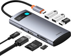 Der Baseus 7-Port USB C Hub ist für knapp 20 Euro in den Verkauf gestartet. (Bild: Amazon)