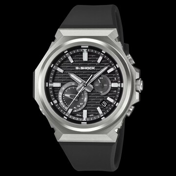Die GST-B1000-1A hat ein schwarzes Zifferblatt