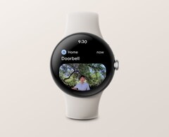 Die Google Pixel Watch kann jetzt Benachrichtigungen mit Bildern von Nest-Videotürklingeln anzeigen. (Bild: Google)