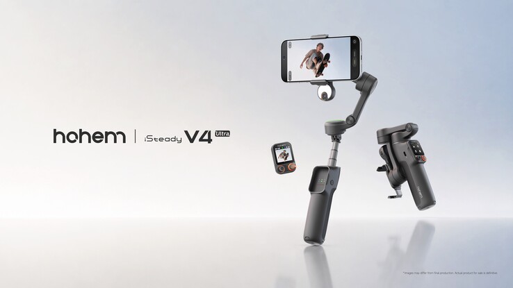 Auch das iSteady V4 Ultra kommt mit einem abnehmbarem Gimbal