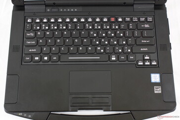 Das Layout der Tastatur ist großteils mit dem des Toughbook 54 ident, allerdings kann die Tastatur nun, wenn notwendig, ersetzt werden